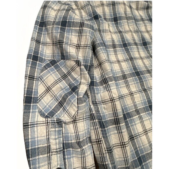 JOHNNIE-O Men’s MED Wake Plaid Shacket Flannel Sherpa Lined Button Up Jacket - Picture 13 of 13